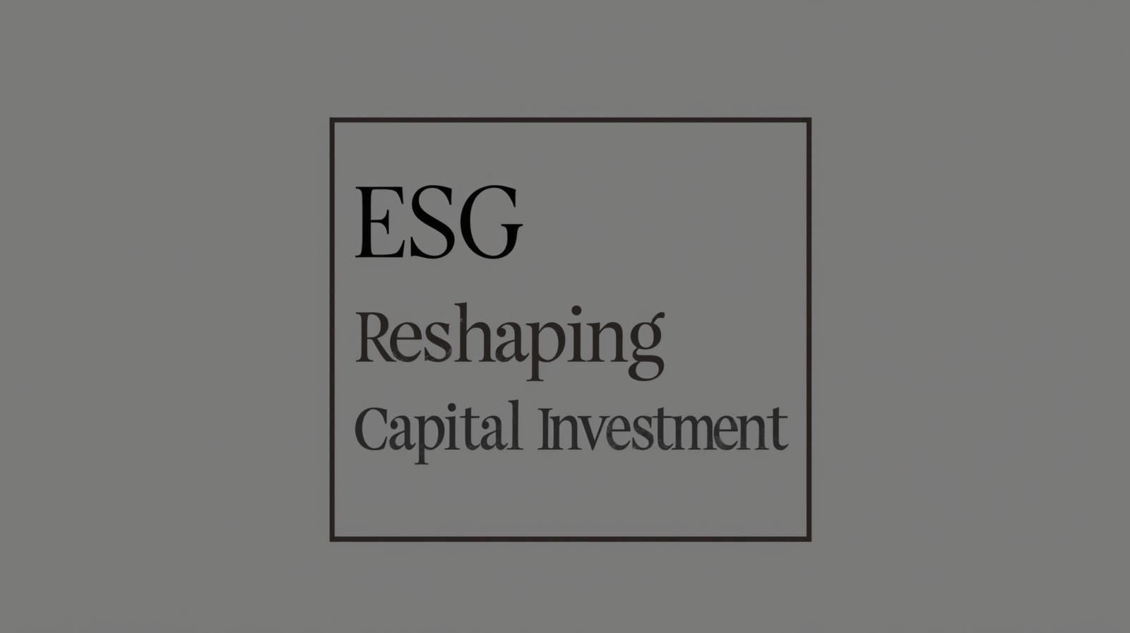 ESG in Finance